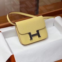 Super Hermes Constance Wallet Constance Slim 14cm 1Z  Epsom SHW Full handmade HERMES fatory