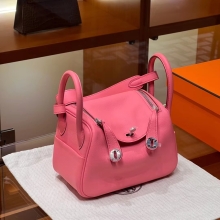 Super Hermes HERMES Mini Lindy U5 Rose eLipstick Swift Full handmade fatory