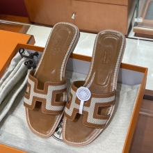 Super Hermes HERMES  Sandals New Slippers Handmade Italian lamb sole 10 days of shipment CK37