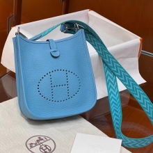 Super Hermes HERMES Mini Evelyne P3 Full handmade Evelyne Fatory 17x18x5.5cm