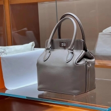 Super Hermes Toolbox 8F Etain Swift Full handmade HERMES Fatory 20 x 21 x 15 cm