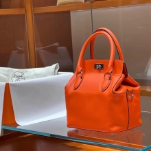 Super Hermes Toolbox 93 Orange  Swift Full handmade HERMES Fatory 20 x 21 x 15 cm