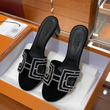 Super Hermes HERMES  Sandals New Slippers Handmade Italian lamb sole 10 days of shipment CC89 Nior