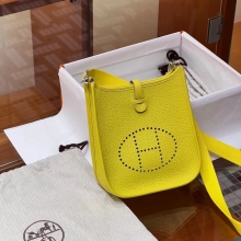 Super Hermes HERMES Mini Evelyne 9N Full handmade Evelyne Fatory 17x18x5.5cm