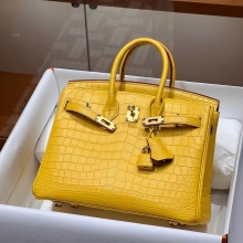 Super Hermes HERMES Birkin 25CM 9D Niloticus Full handmade Birkin fatory GHW
