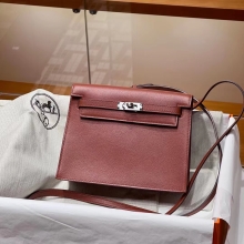 Super Hermes HERMES Kellydanse 22cm Evercolor 4E Silvery Hardware HandMade