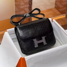 Super Hermes Constance 19cm CC89 Nior SHW Niloticus Full handmade HERMES fatory