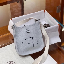 Super Hermes HERMES Mini Evelyne T0 Full handmade Evelyne Fatory 17x18x5.5cm