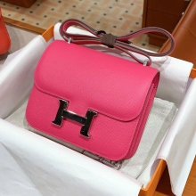 Super Hermes Constance 19cm 5U Rose Dragee Epsom SHW Full handmade HERMES fatory