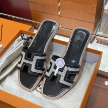 Super Hermes HERMES  Sandals New Slippers Handmade Italian lamb sole 10 days of shipment CC89 Nior