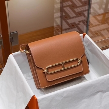 Super Hermes HERMES Roulis 18CM Swift Ck37 GOLD Hardware HandMade