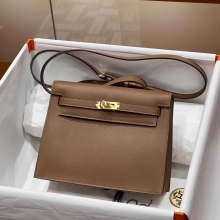 Super Hermes Kelly Dance 46 EBONE Evercolor Full handmade HERMES Fatory