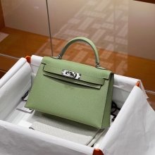 Super Hermes HERMES Mini Kelly 19CM 3i Epsom SHW Full handmade fatory
