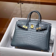 Super Hermes HERMES Birkin 25CM 1P Niloticus Full handmade Birkin fatory GHW