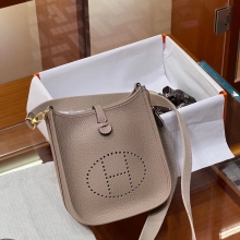 Super Hermes HERMES Mini Evelyne S2 Full handmade Evelyne Fatory 17x18x5.5cm