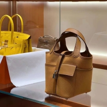 Super Hermes HERMES Factory Picotin cargo 18cm CK37 Full handmade