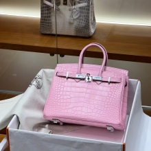 Super Hermes HERMES  Birkin 25CM 5P  Alligator GHW Full handmade fatory