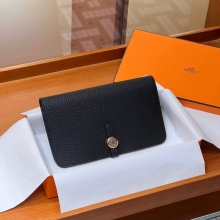 Super Hermes HERMES Wallet  Dogon 89 Nior Alligator Full handmade