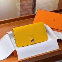 Super Hermes HERMES Wallet  Dogon 9D Alligator Full handmade