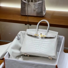 Super Hermes HERMES  Birkin 25CM 8L Alligator GHW Full handmade fatory