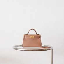 Bkhorse Factory Hermes 2J Quebracho Chevre Leather Mini Kelly II 19CM