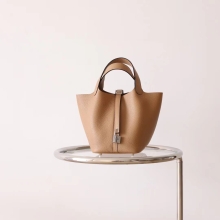 Bkhorse Factory Hermes Picotin lock18CM 0M Chai TC Leather Silver Hardware