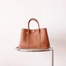 Wholesale Bkhorse Hermes Garden Party30CM CK37 Gold Negonda Leather