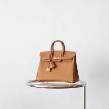 BKhorse Hermes Birkin Bag25CM 37 Gold Epsom Leather Gold Hardware