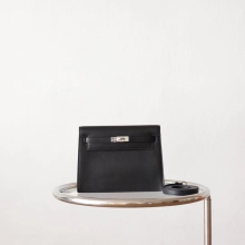 Full Handmade Bkhorse Hermes Kelly Danse22CM CK89 Nior Swift Leather Silver Hardware