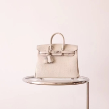 Bkhorse Hermes Factory 8L Beton Matte Alligator Birkin25CM Silver Hardware