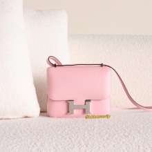 Hermes Shop Constance Mini 19CM Swift 3Q Rose Confetti Silver Hardware