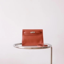 Handmade Hermes Kelly Danse 22CM Evercolor 4E Sienne Silver Hardware