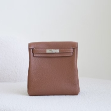 Hermes Bag Images Kelly Ado 22cm CK37 Gold TC Leather Silver Hardware