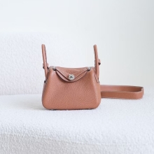Women's Shoulder Bag Mini Lindy 19CM CK37 Gold TC Leather / Swift Leather Silver Hardware