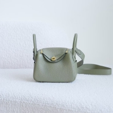 USA Los Angeles Mini Lindy 19CM TC / Swift Leather Q1 Sauge Gold Hardware