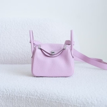 Canada Ottawa Mini Lindy 19CM X9 Mauve Sylvestre TC / Swift Leather Silver Hardware