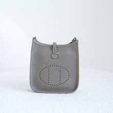Full Handmade Evelyne Mini 16CM TC Leather CK18 Etoupe Silver Hardware