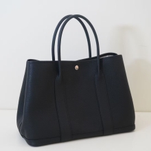 Australia Canberra Hermes Garden Party 36CM Togo Leather CK89 Noir Silver Hardware